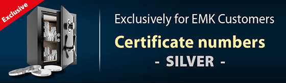 Certificate numbers - Silver