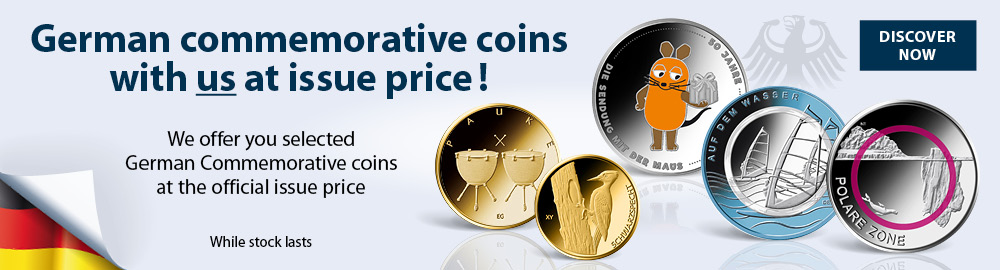German commemorative coins at issue price