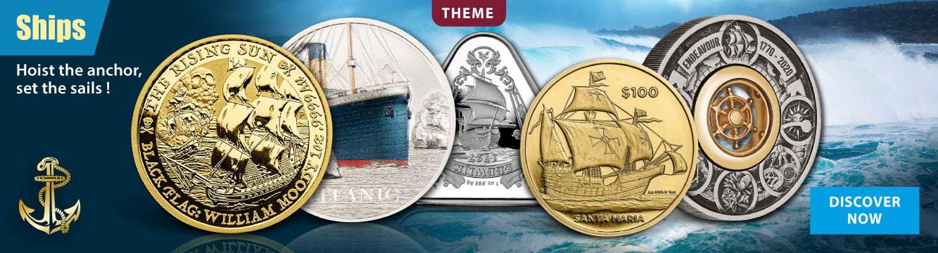 Coins with Ship Theme