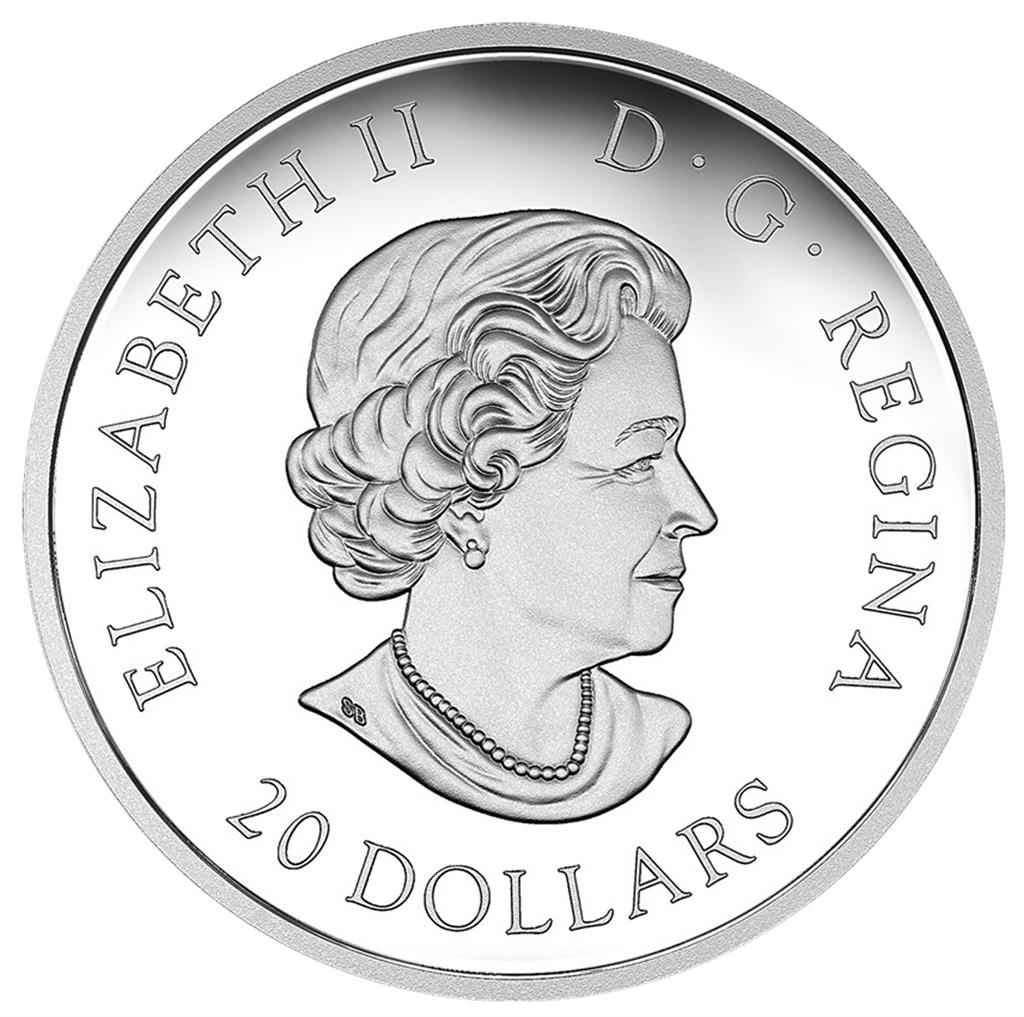 2017 Star Trek The Borg Canada $20 1OZ Pure Silver Proof Coloured Coin 