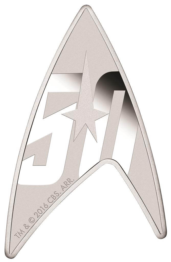 STAR TREK Pin Kommando Abzeichen Sternenflotte Logo 2,2x3,4cm Zinklegierung 