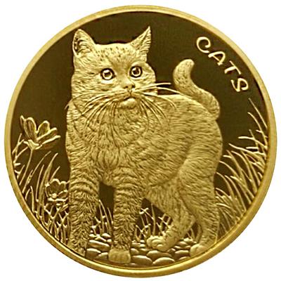 2022 FIJI 1オンス銀貨 猫 カラー版 発行数2000枚！極希少 | www 
