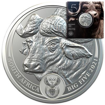 LEOPARD Krugerrand Big Five 1 Oz Silver Coin 1 Rand South Africa 2019 